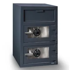 Hollon FDD-3020CC Depository Safe, B-Rated, Dual Dial, Anti-Fish, 198 lbs