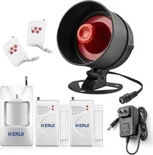 Home Security System Indoor Outdoor Weather-Proof Siren Window Door Sensors Moti
