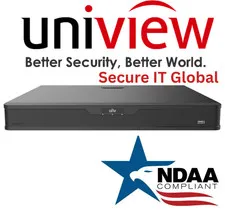 UNV 8Ch 12MP NDAA Audio PoE 2 SATA HDD Bays 1U Uniview Security Surveillance NVR