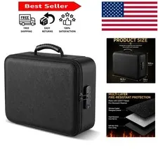 Water-Resistant Fireproof Soft-Shell Organizer for Home & Travel Essentials