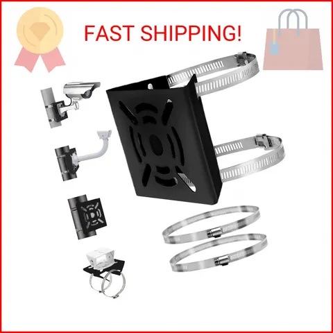 Universal Vertical Pole Mount Adapter Bracket for CCTV Security Camera PTZ Dome
