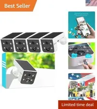 Vicohome 4CG6L 2K Solar Security Camera - Wireless Outdoor Protection, No NVR