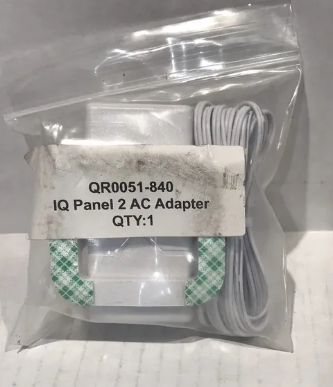 Qolsys QR0051-840 IQ-Panel2 Power Supply Cord New