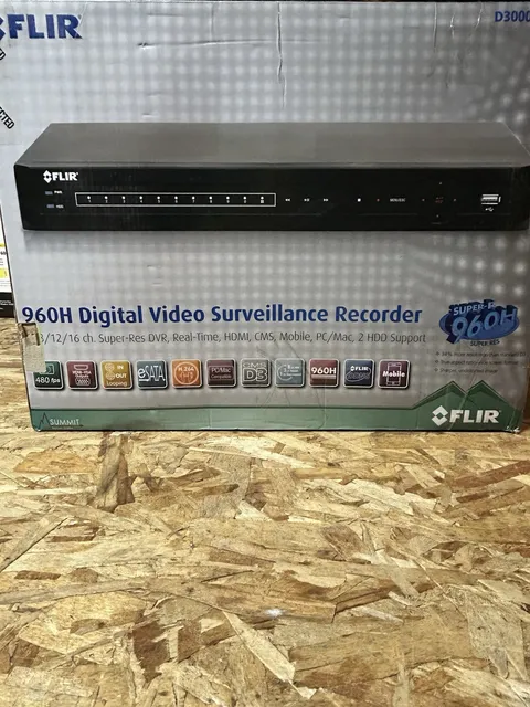 Flir 4 Channel 960H Security Camera DVR w/ USB, HDMI, IR Remote D33042T