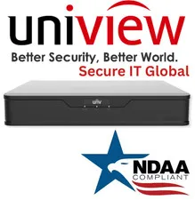 UNV 12MP PoE 4Ch 1U 1 HDD IP Network Uniview Surveillance NVR Security Recorder