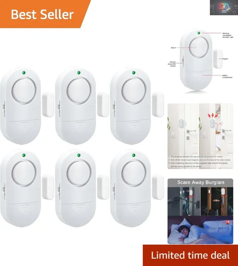 120DB Wireless Door & Window Alarm Sensor for Home & Store Security