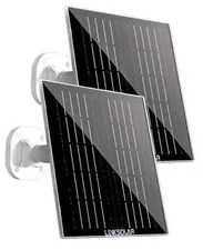 Dual 5W Solar Panels for Ring Camera Doorbell, All-in-1 Glass Solar Middle-5W*2