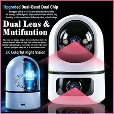 2K WiFi Security Camera Zoom Pan/Tilt Remote Control Camera Motion Detection