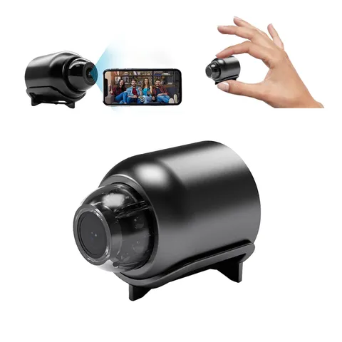 1080P HD Mini WiFi Camera - Night Vision Included, Motion Detection Remote Mo...