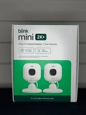 Brand New Blink Mini 2K+ Security Camera System 2-Pack White Indoor/Outdoor Plug