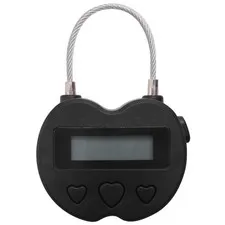 Time Lock LCD Display Time Lock USB Rechargeable Temporary Timer Padlock9427
