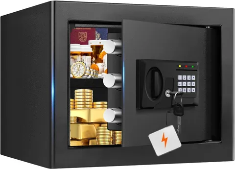 Fireproof Safe Box with Digital Keypad for Home Security & Jewelry Storage