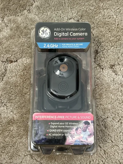 SEALED GE Home Monitoring Security Accessory Wireless Color Digital Camera 45256
