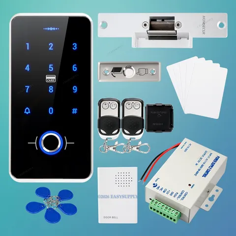 Waterproof Door Lock 13.56MHz IC Fingerprint Access Control System+Doorbell