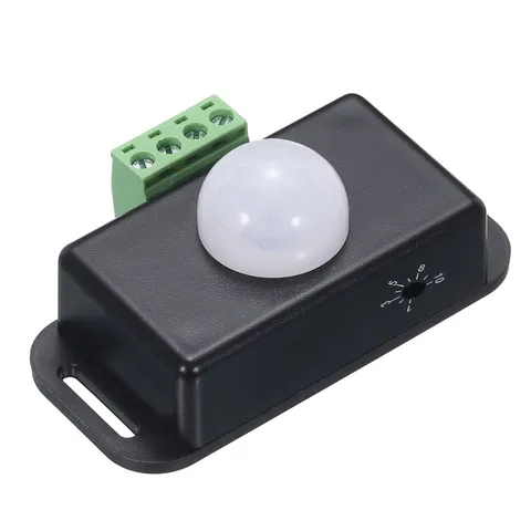 12V 24V PIR Sensor LED Motion Sensor PIR Probe for LED Strip Black