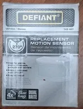 DEFIANT 270 DEGREE REPLACEMENT OUTDOOR MOTION SENSOR HARDWIRED 120V LIGHT WHITE