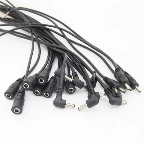 100pc 0.3M/1FT DC Power Cable 3.5mmx1.35mm DC Tip Male/Female Cable Pigtail Wire
