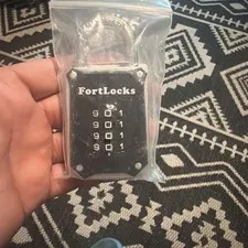 FortLocks Heavy-duty 4-digit Combination Padlock Zinc Alloy
