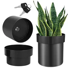 Flower Pot Money Storage Box 2 Layer Lockable Hidden Surprise Secret Safe Box Pi