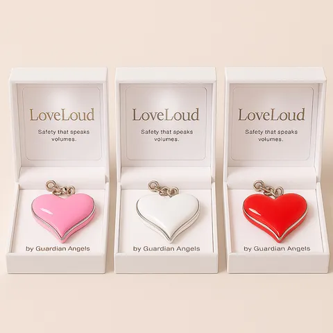 LoveLoud™ Personal Safety Alarm 130dB Siren Self Defense Keychain Gift Box