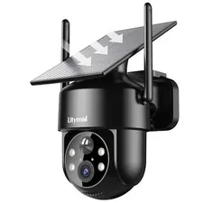 BLACK - LITYMOL 2K 360° VIEW SOLAR SECURITY CAMERAS WIRELESS OUTDOOR