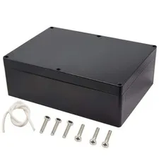 Junction Box, Zulkit Project Box 11.42'' x 8.27'' x 3.94''(Pack of 1), Black