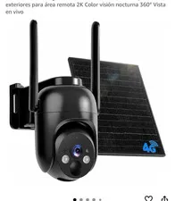 TOVDOR 4G LTE Solar Outdoor Security Surveillance Camera 2K Color Night Vision