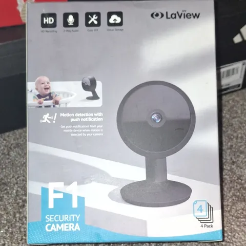 LaView F1 1080p Wi-Fi Indoor IP Security Camera 4-Pack Motion Alerts LV-PWF1B