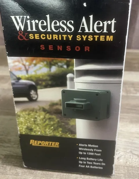 Reporter Wireless Alert & Security System Motion Sensor Alarm 1200 Ft Range PIR