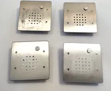 Lot of 4 MICROCOMM ASM3671300-04 Button Steel Intercom ASM6671310-05 ASM3671300