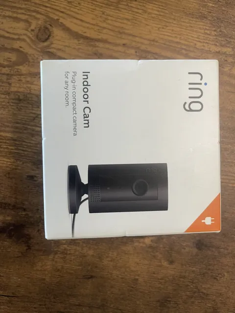 Ring Indoor Cam - Plug-In Compact Smart Security Camera (Black) - Brand New Seal