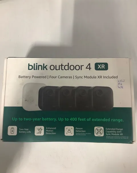 Blink Outdoor 4 XR Four Camera System w/Sync Module XR