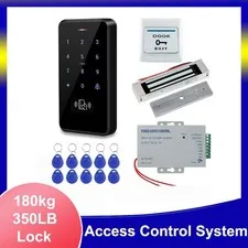 Waterproof Outdoor Door Access Control System Kit RFID Keypad Touch Panel 10Keys