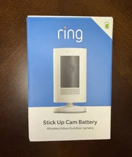Ring Stick Up Cam Battery 1080p White Wireless Wi-Fi Indoor/Outdoor Motion