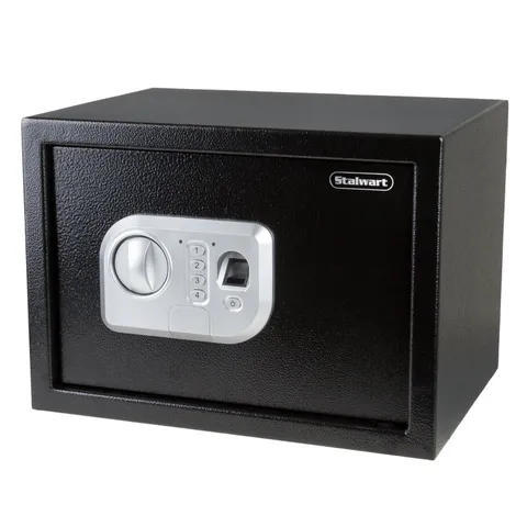 Electronic Safe - Digital Biometric Fingerprint Lock Box with 2 Override Keys