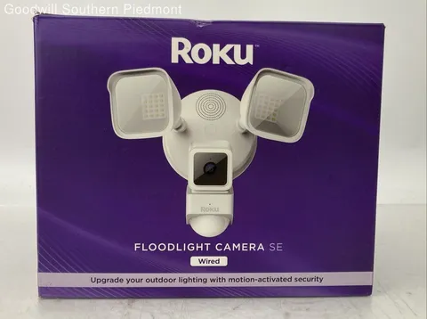 Roku Smart Home Floodlight Camera SE Wired - Open Box