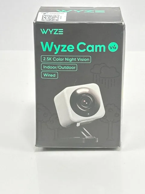 WYZE Cam v4 2.5K AI Indoor Outdoor Security Camera Color Night Vision