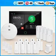 7-inch Large Touch Screen Home Alarm Panel WiFi Wireless Security System Burglar