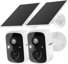 3K 4MP Solar Security Cameras Wireless Outdoor, 2.4G/5G Home Wifi | Solar/Batter