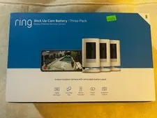 3 Pack Ring Stick Up Camera Indoor/Outdoor Battery Wire Free  NEW OPEN BOX!!!