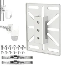 FINXRoll 4.92"x4.02" Universal CCTV Camera Mount Adapter with Hose Clamps, Po...