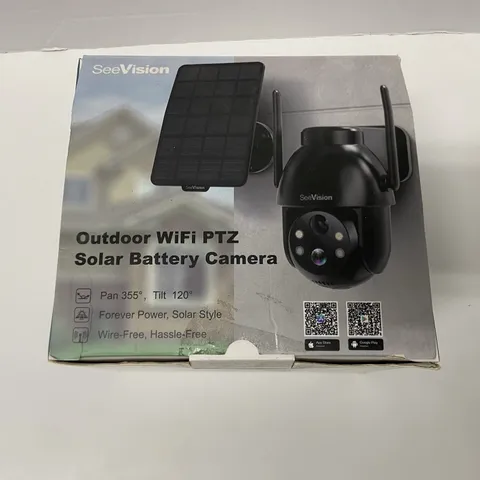 SeeVision ZY-C8 Outdoor PTZ Wi-Fi Solar Battery Camera Full HD Night Vision BLK
