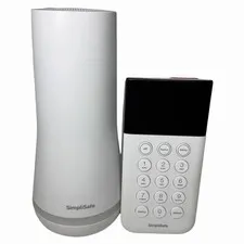 SimpliSafe KP3W Home Security System Touch Keypad Remote & Base Station White