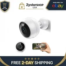 JMCAMDM Wireless Outdoor Security Camera 2K WiFi Battery AI Motion