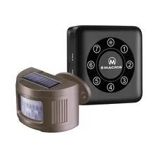 Solar Driveway Alarm Wireless Sensor System & Driveway Sensor Alert System We...