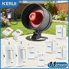 Wireless Loud Alarm Siren Burglar Horn Home Alarm System with Motion Detector