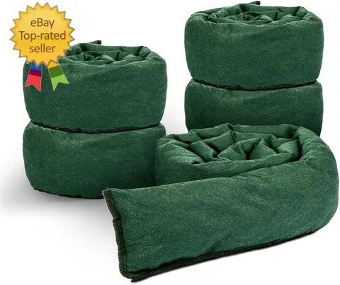 5 Pcs Water Barrier 5 Ft X 6.5 Inch Flood Barriers for Home Reusable Absorbent