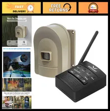 Wireless Driveway Alarm System - 1/2 Mile Range, Weatherproof Motion Sensor Aler