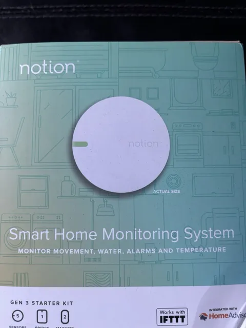 Notion Smart Home Monitoring Starter Kit W/ 5 sensors +1  Bridge