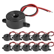 Active Piezo Buzzer 90 db with Industrial Audio Inside 2-Wire Leads Alarmer D...